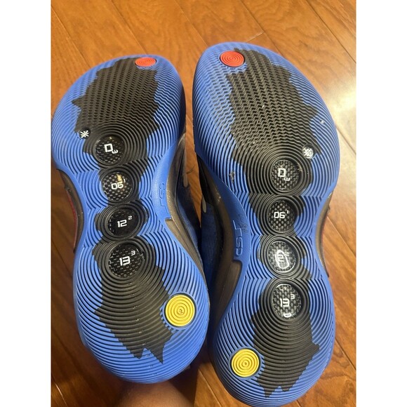 Li-Ning Way of Wade Wow 10 Element Lightning Black Blue Flame size Men’s 10 - Picture 5 of 6